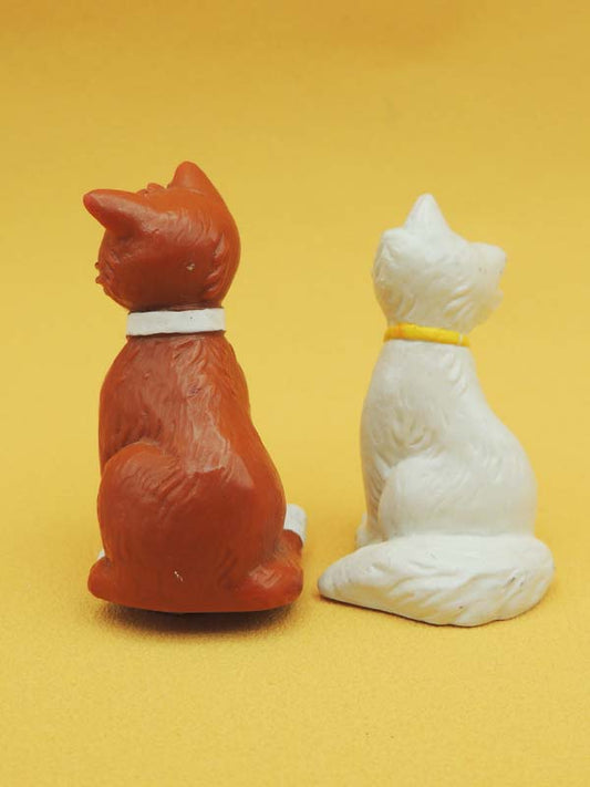 Disney - Lot 2 Chats - Figurines Les Aristochats - Bullyland 1982