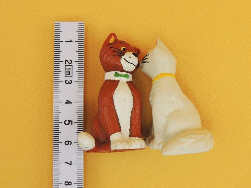 Disney - Lot 2 Chats - Figurines Les Aristochats - Bullyland 1982