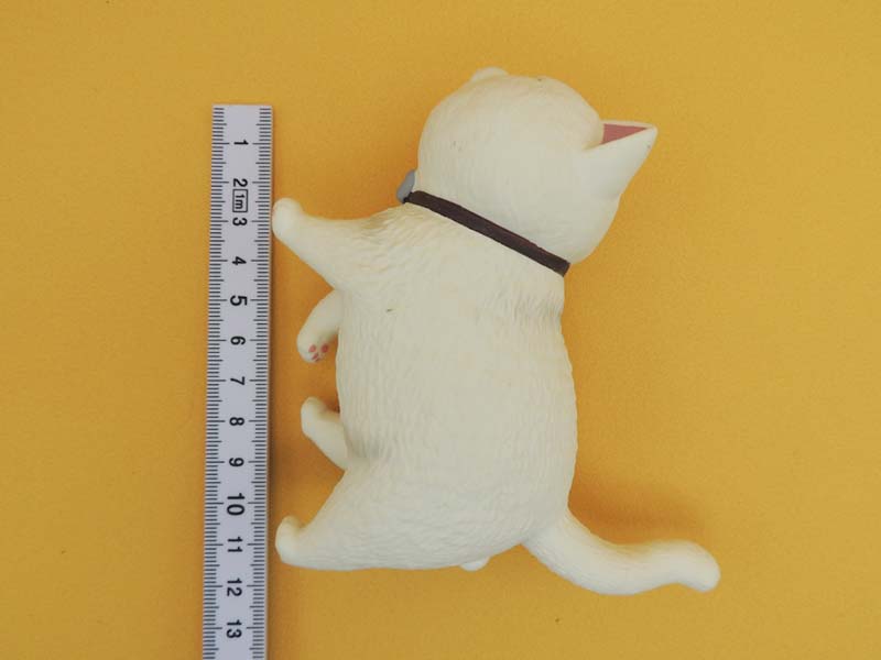 Figurine Chat Tête Ronde Actoys 14cm - Chat N°02 Kawaii