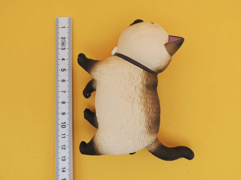 Figurine Chat Tête Ronde Actoys 14cm - Chat N°04 Kawaii