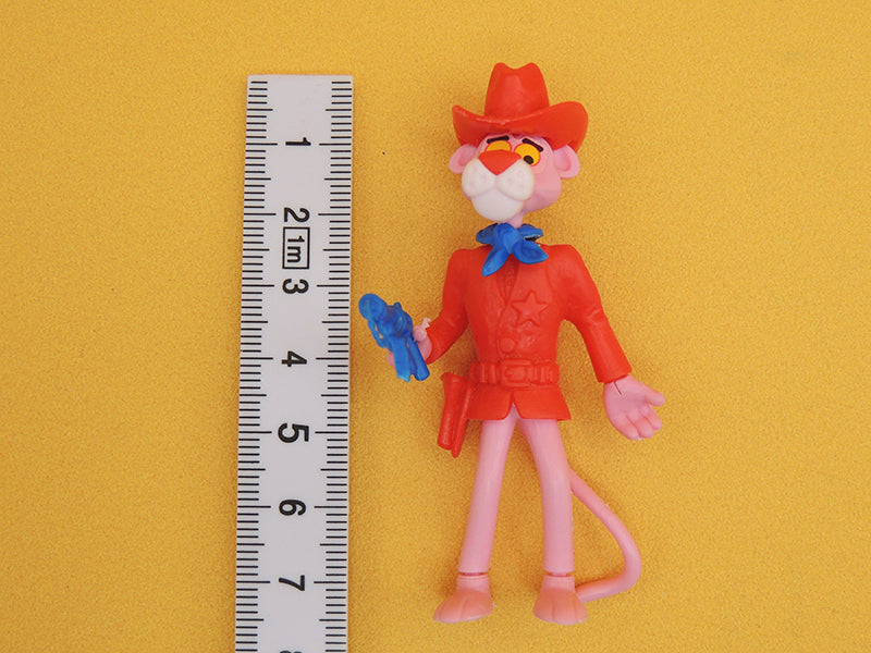 KINDER Surprise - Panthère Rose 1989 - N°03 Cowboy Figurine Montable Vintage