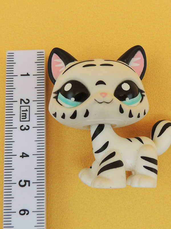 Littlest Pet Shop - Chat Tigré Noir et Blanc - #1498 LPS Hasbro