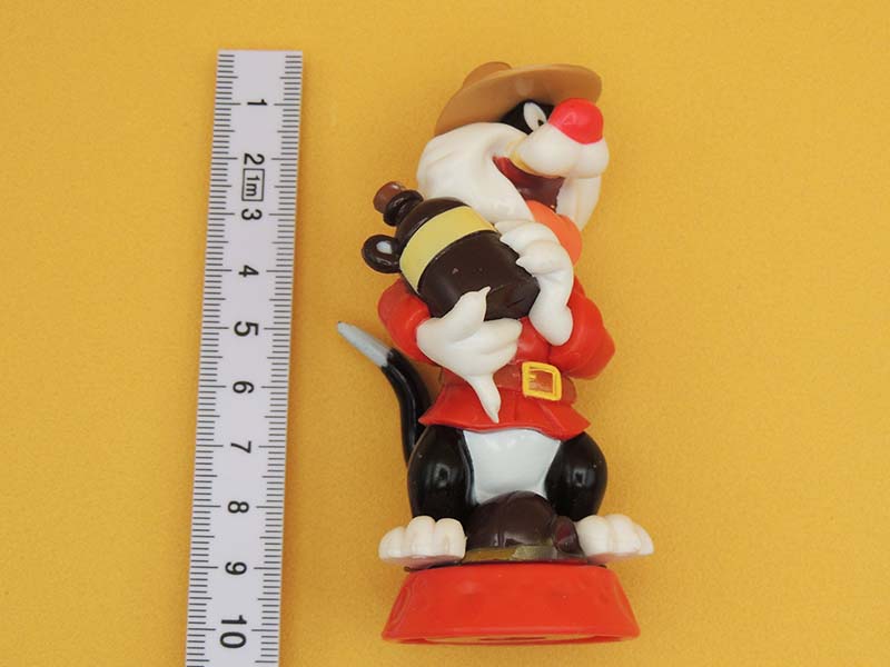 Looney Tunes - Sylvestre Avec Bouteille d'Alcool - Figurine Plastique