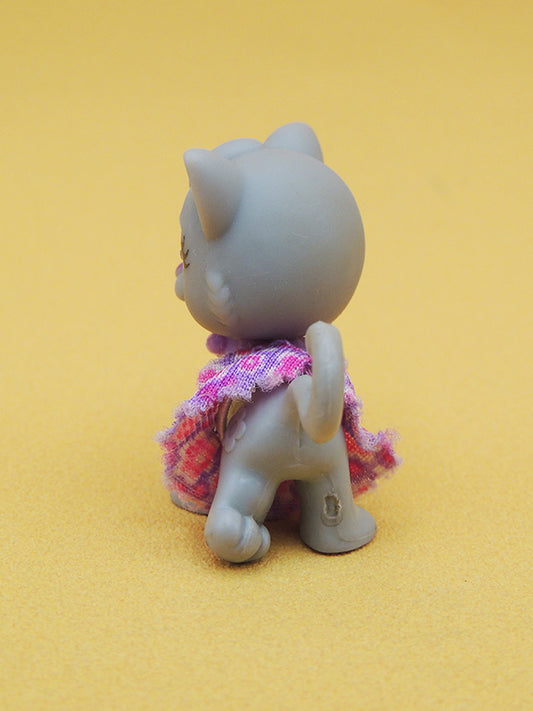 Polly Pocket - Figurine Chat Gris - Sparklin’ Pets Series Mattel 2008