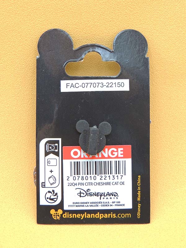 Chat du Cheshire Halloween - Pin's Disneyland Paris