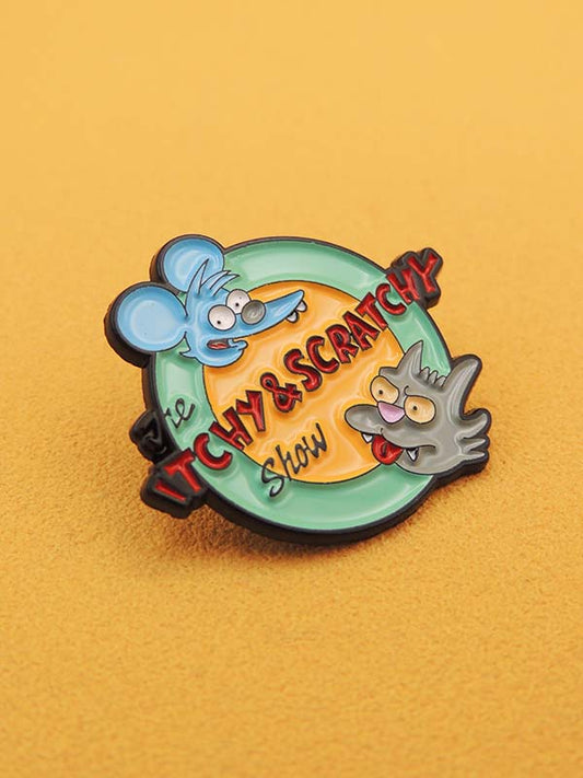 The Itchy & Scratchy Show - Pin's Rond The Simpsons