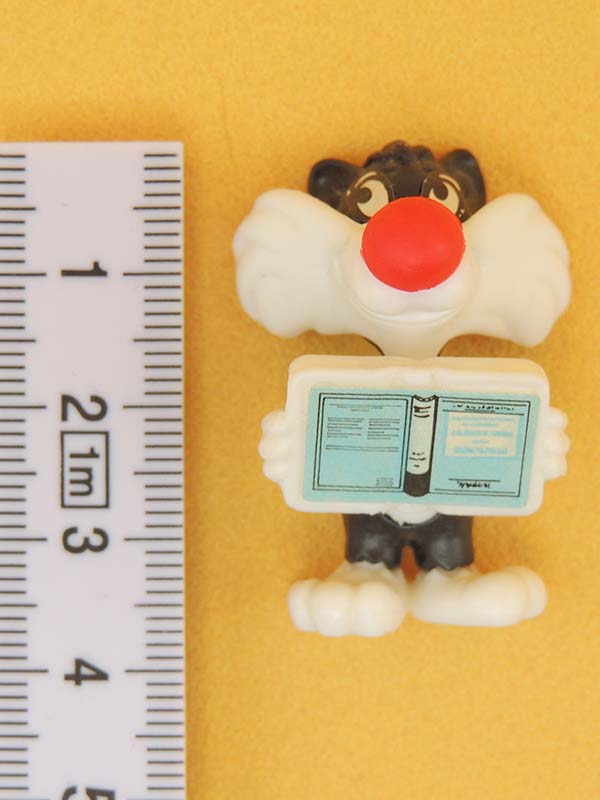 Sylvestre Junior & Livre - Kinder Bugs Bunny & Co - Figurine 1991 Vintage