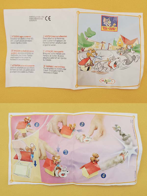 Kinder Maxi - Tom & Jerry Niche du Chien - Jouet Mécanique Vintage (2003)