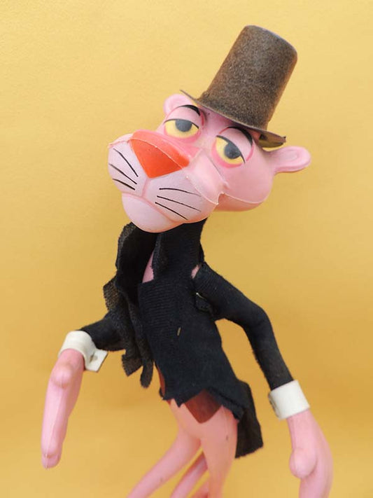 La Panthère Rose - Queue-de-Pie - Figurine Fil de Fer 35cm - Vintage 70's 80's