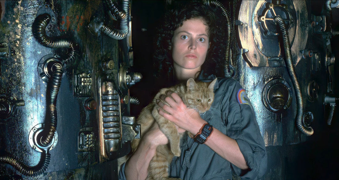 Ellen Ripley and Cat from Alien Movie