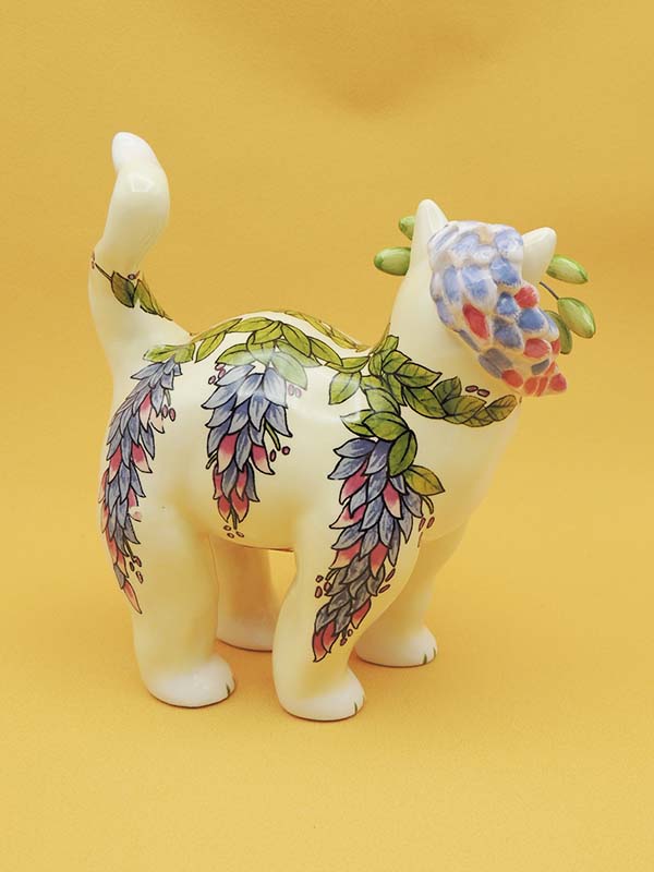 Chat Floral - Figurine Collector #15389 2004 - Amy Lacombe by Willitts Designs