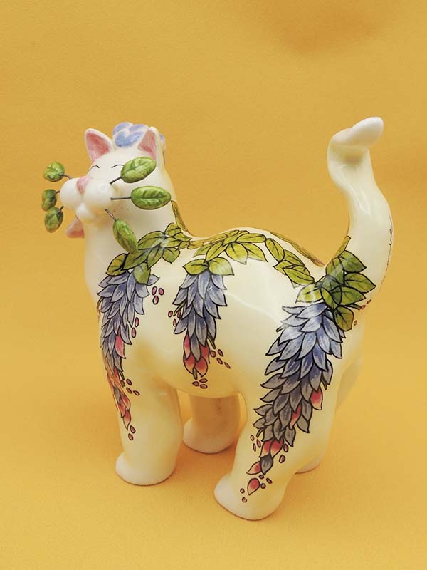 Chat Floral - Figurine Collector #15389 2004 - Amy Lacombe by Willitts Designs