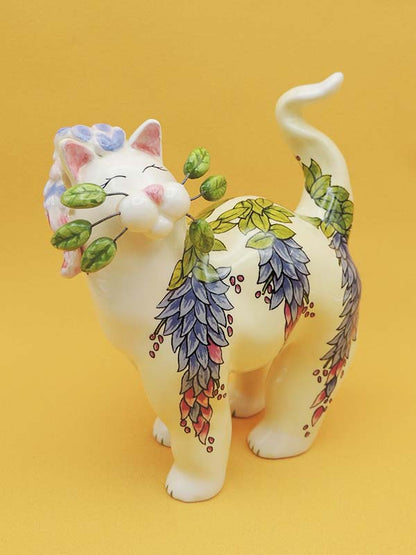 Chat Floral - Figurine Collector #15389 2004 - Amy Lacombe by Willitts Designs