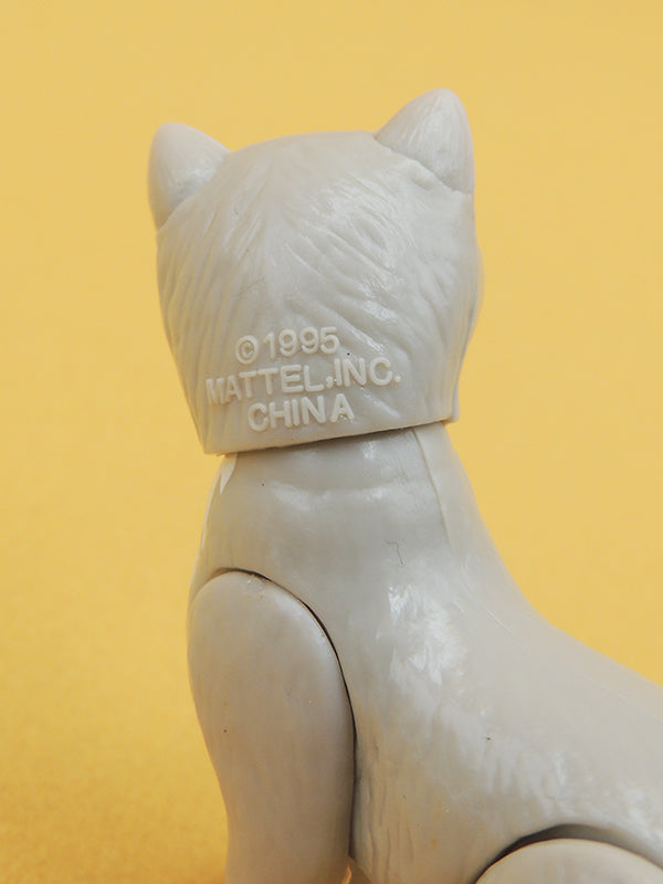 Barbie - Figurine Chat Gris Tête Mobile - Mattel Vintage 1995