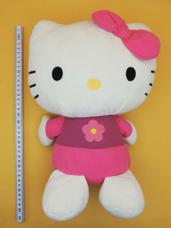 Chat Fleur Rose Hello Kitty - Grande Peluche 2011 Officielle 40cm