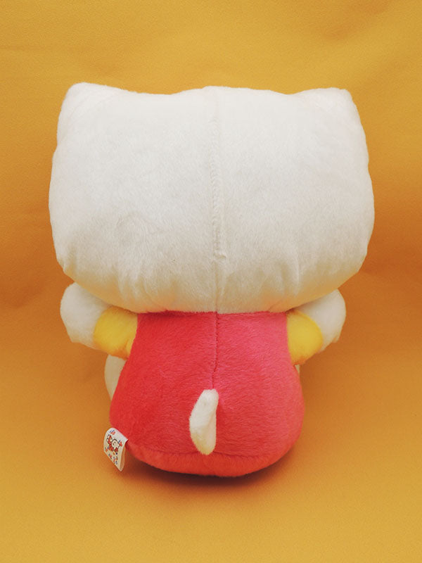 Chat Noeud Rose Hello Kitty - Peluche Vintage Officielle 30cm