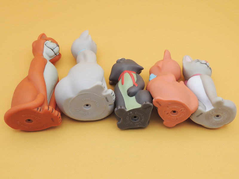 Disney Aristochats - Lot 5 Chats Pouets Anciens - Duchesse Marie Berlioz Toulouse Thomas O'Malley