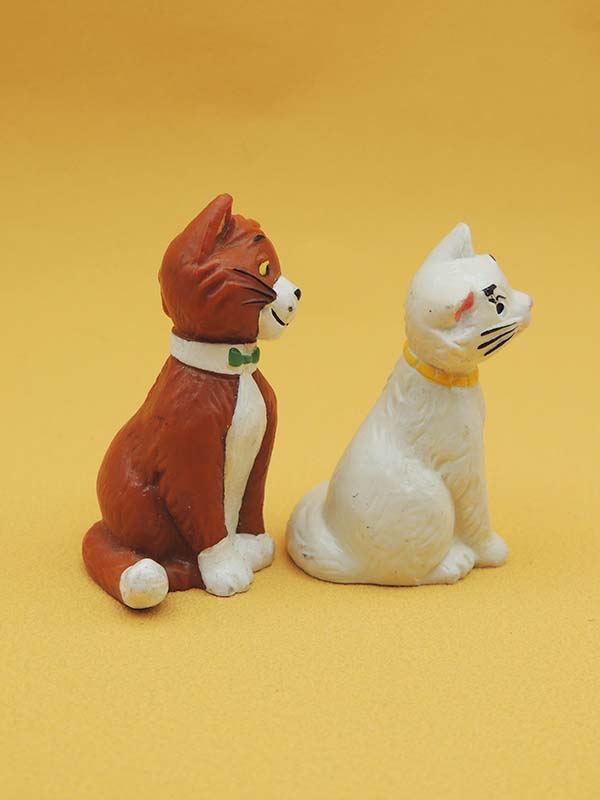 Disney - Lot 2 Chats - Figurines Les Aristochats - Bullyland 1982