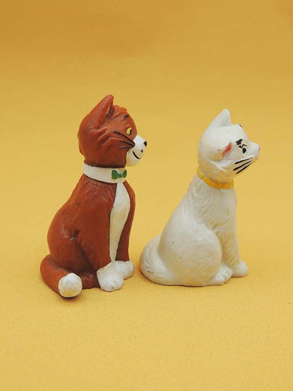 Disney - Lot 2 Chats - Figurines Les Aristochats - Bullyland 1982