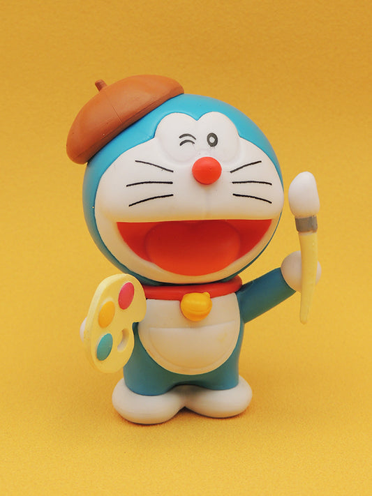 Doraemon - Le Peintre Figurine 9cm - Boite Aveugle Import