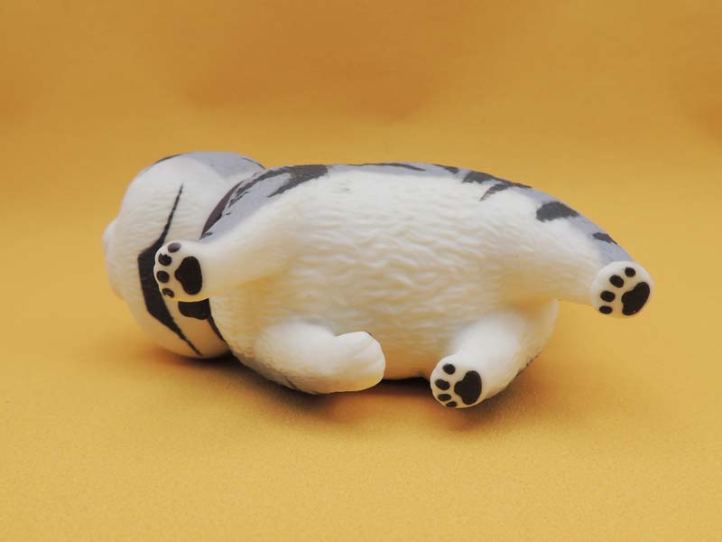 Figurine Chat Tête Ronde Actoys 14cm - Chat N°01 Kawaii