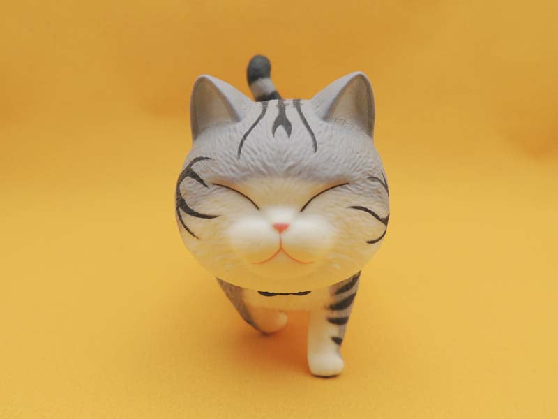 Figurine Chat Tête Ronde Actoys 14cm - Chat N°01 Kawaii