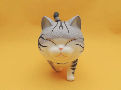 Figurine Chat Tête Ronde Actoys 14cm - Chat N°01 Kawaii