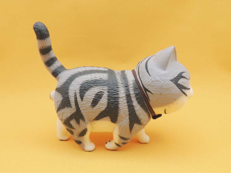 Figurine Chat Tête Ronde Actoys 14cm - Chat N°01 Kawaii