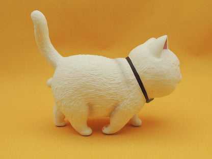 Figurine Chat Tête Ronde Actoys 14cm - Chat N°02 Kawaii