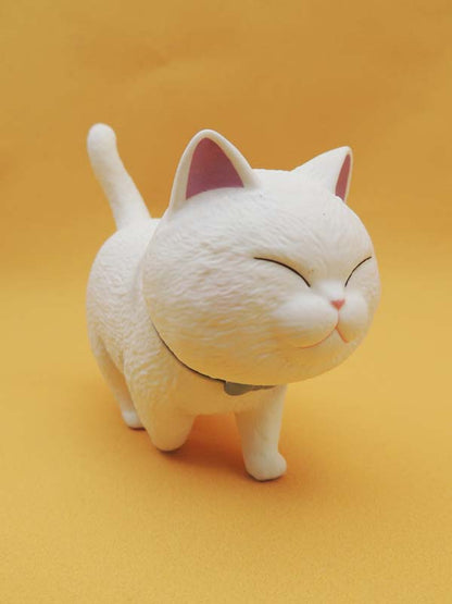 Figurine Chat Tête Ronde Actoys 14cm - Chat N°02 Kawaii