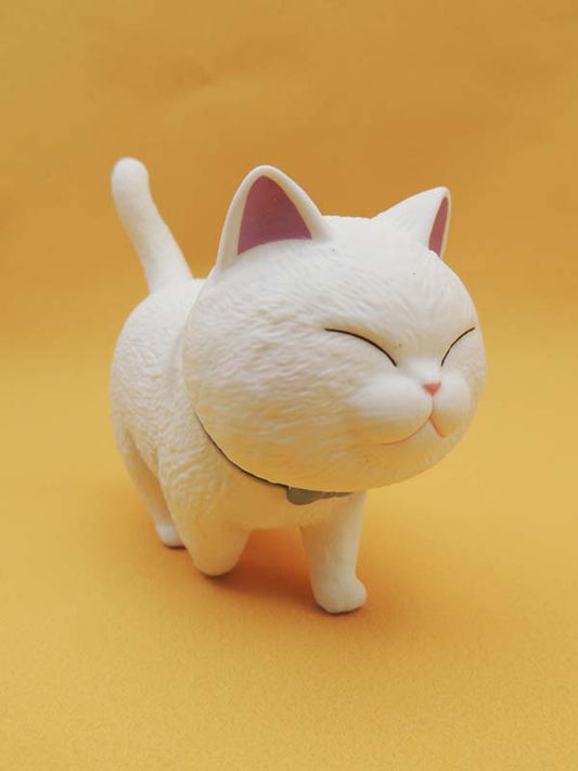Figurine Chat Tête Ronde Actoys 14cm - Chat N°02 Kawaii