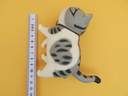 Figurine Chat Tête Ronde Actoys 14cm - Chat N°03 Kawaii
