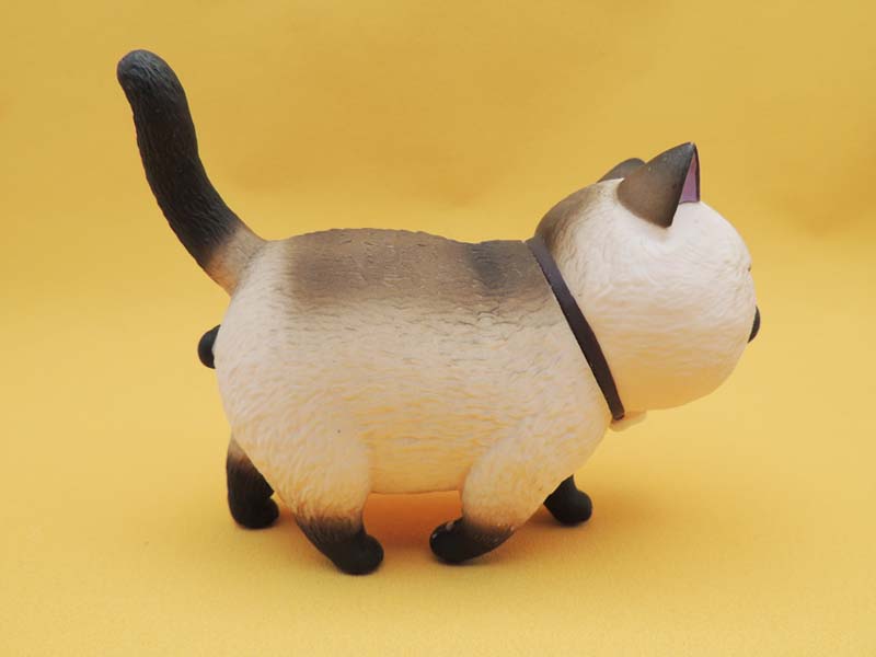Figurine Chat Tête Ronde Actoys 14cm - Chat N°04 Kawaii