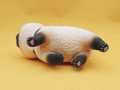 Figurine Chat Tête Ronde Actoys 14cm - Chat N°04 Kawaii