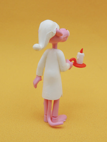 KINDER Surprise - Panthère Rose 1989 - N°05 Bougie Figurine Montable Vintage
