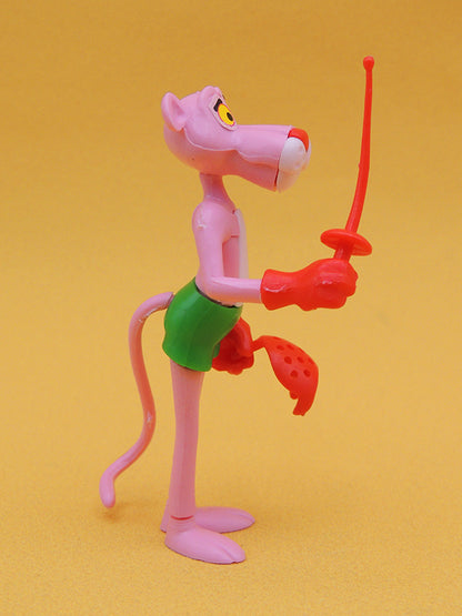 KINDER Surprise - Panthère Rose 1989 - N°04 Escrime Figurine Montable Vintage