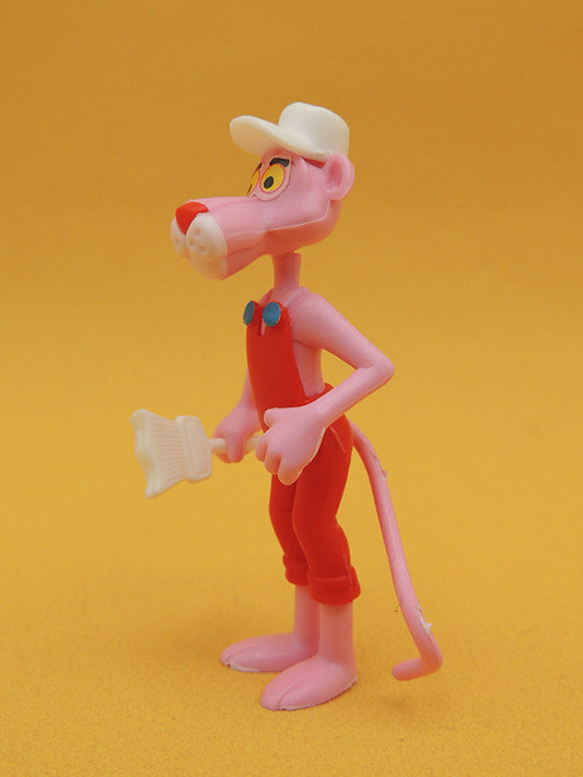 KINDER Surprise - Panthère Rose 1989 - N°02 Peintre Figurine Montable Vintage
