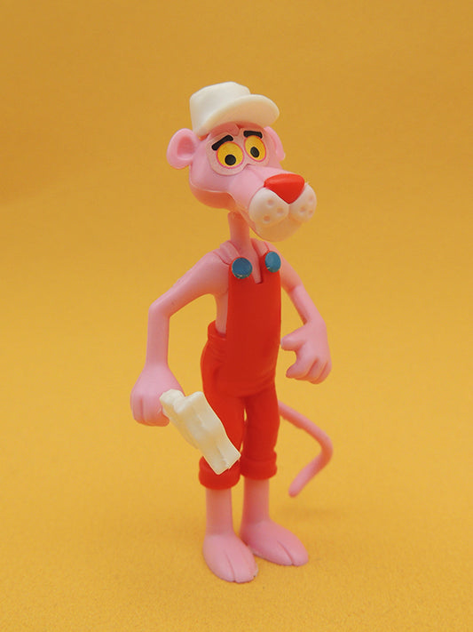KINDER Surprise - Panthère Rose 1989 - N°02 Peintre Figurine Montable Vintage