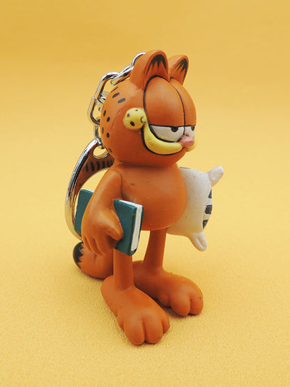 Garfield - En Route Pour Roupiller - Porte-Clé Plastoy Vintage