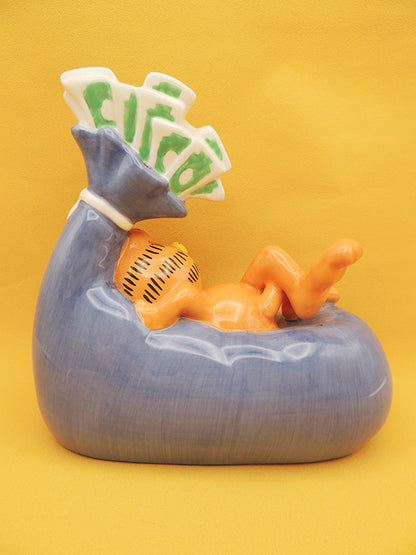 Garfield - Tirelire Sac de Billets - Céramique Tropico Diffusion