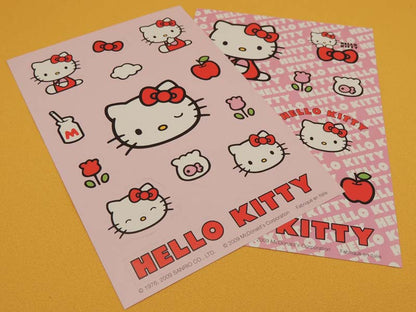 Hello Kitty Vintage Mc Donald's 2009 - 2 Planches Stickers Kawaii Chat