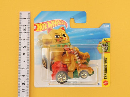 HOT WHEELS - Voiture Chat Japonais Maneki Neko Doré - Edition 2026