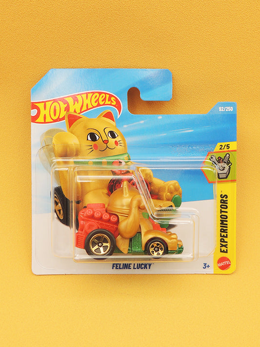HOT WHEELS - Voiture Chat Japonais Maneki Neko Doré - Edition 2026