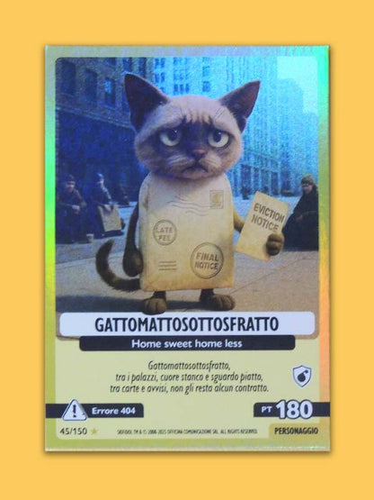 Gattomattosottosfratto N°45 - Italian Brainrot Skifidol - Cartes Panini