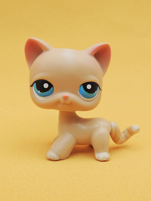 Littlest Pet Shop - Chat Beige Poils Courts - #228 LPS Hasbro