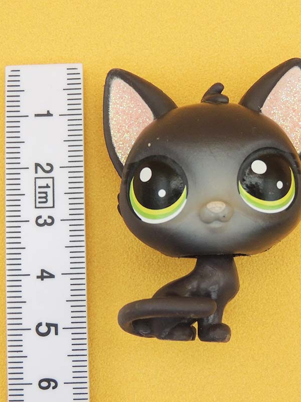 Littlest Pet Shop MINI - Chat Jade Catkin Glitter - #2-74 LPS Hasbro