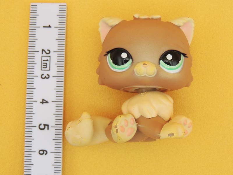 Littlest Pet Shop - Chat Persan Beige et Brun - #1063 LPS Hasbro