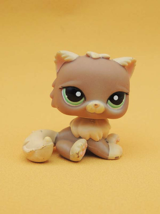 Littlest Pet Shop - Chat Persan Beige et Brun - #1063 LPS Hasbro