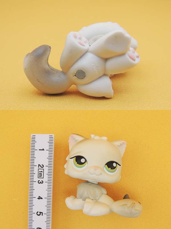 Littlest Pet Shop - Chat Persan Gris Clair - #328 LPS Hasbro