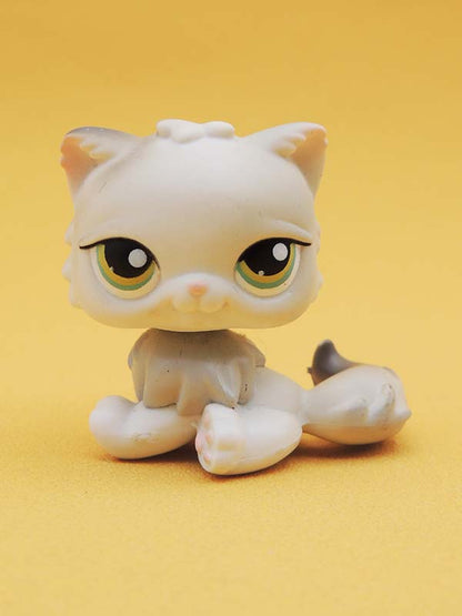Littlest Pet Shop - Chat Persan Gris Clair - #328 LPS Hasbro